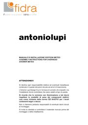 antonio lupi - istruzioni di montaggio soffioni meteo